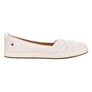 NIB Imprint by UGG Women's Criss-Cross W YNEZ Espadrille Slip-On Flats White